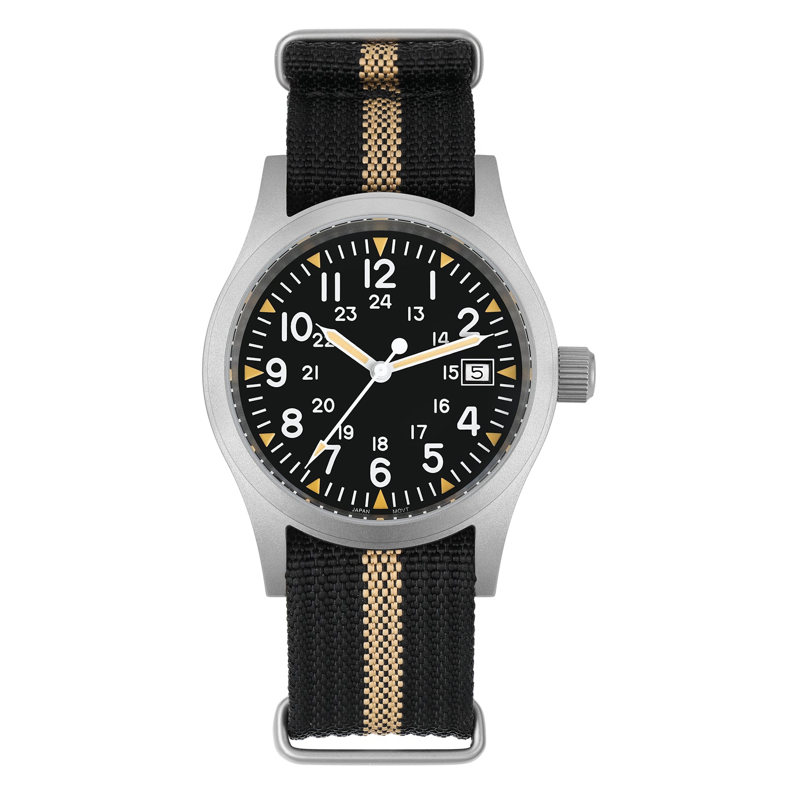 ★SuperOfertas ★Militado 38mm Reloj militar de campo con cristal de zafiro ML05