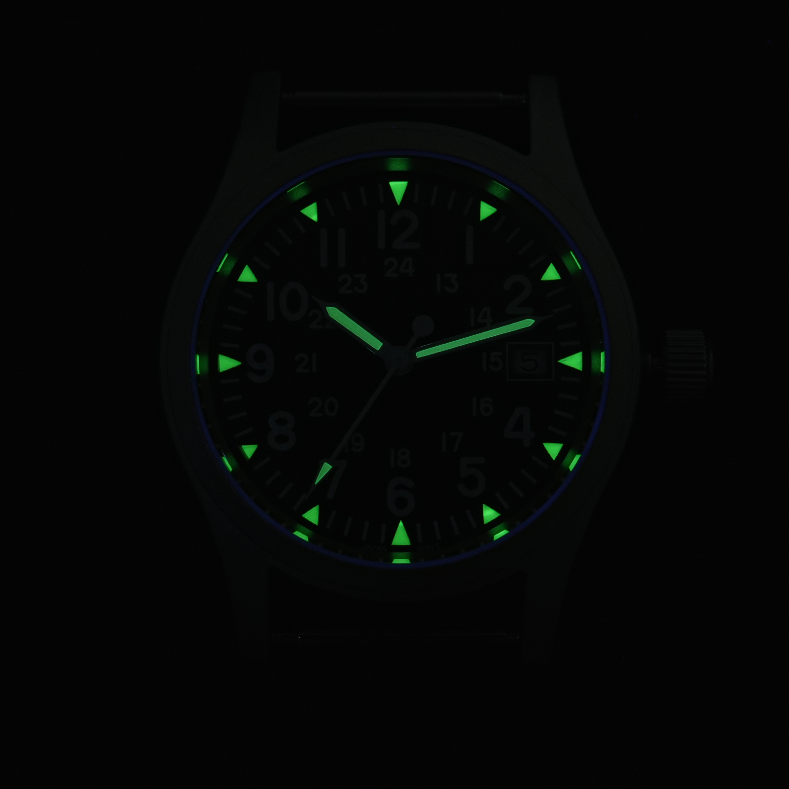 ★SuperOfertas ★Militado 38mm Reloj militar de campo con cristal de zafiro ML05