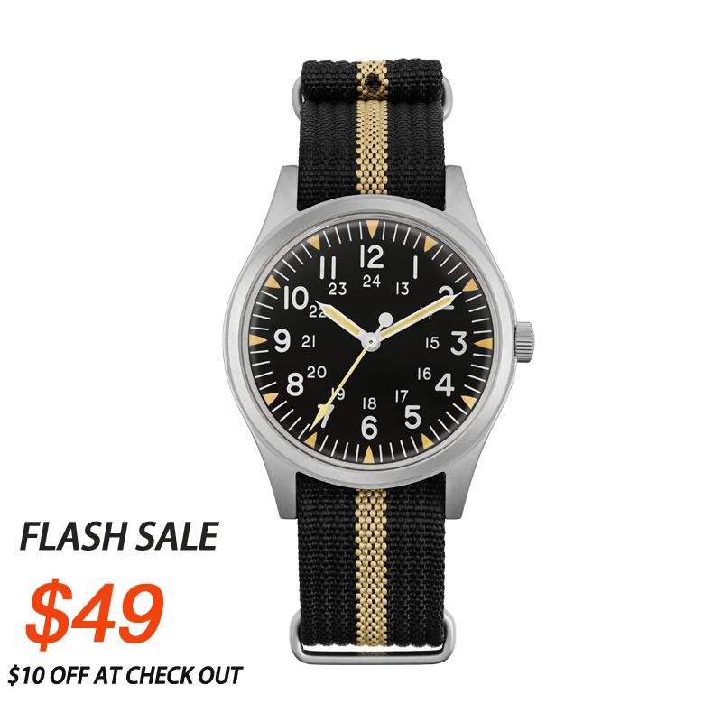 ★SuperOfertas ★Militado 36mm Reloj militar de campo color caqui