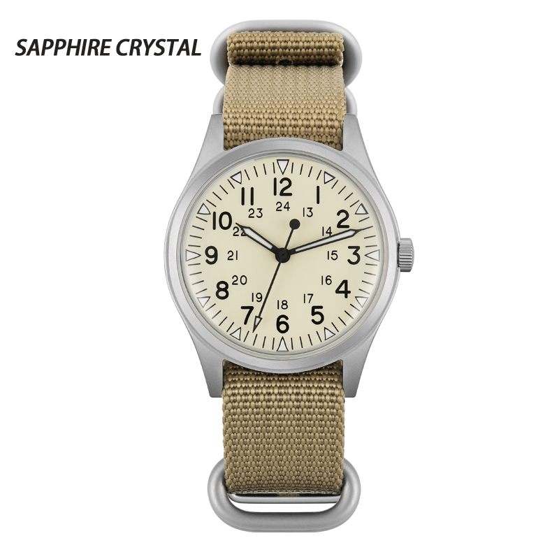 Militado 36mm High Domed VH31 Field Watch ML07