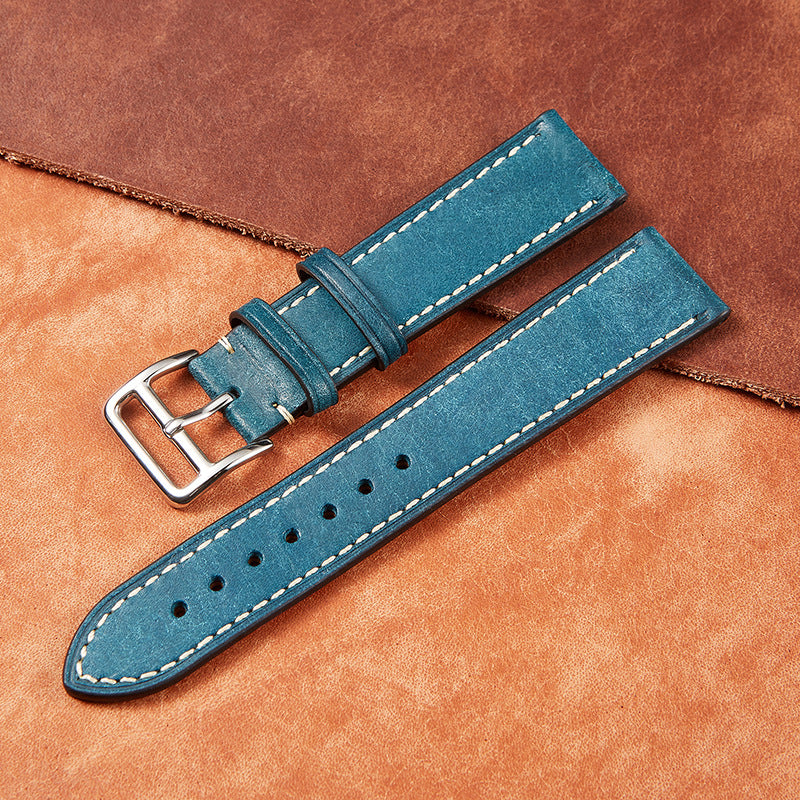 High-Grade Italian Genuine Leather Strap Retro Leather Band 20 22mm