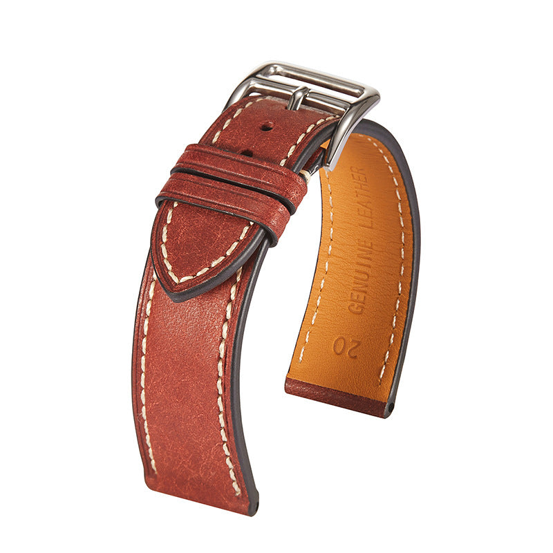 High-Grade Italian Genuine Leather Strap Retro Leather Band 20 22mm