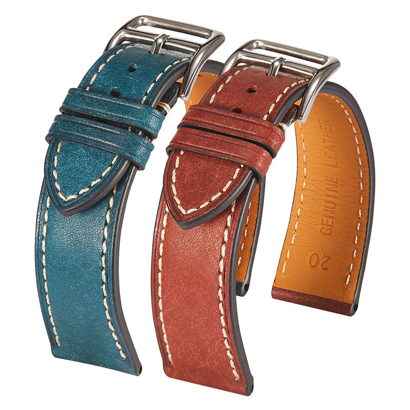 High-Grade Italian Genuine Leather Strap Retro Leather Band 20 22mm