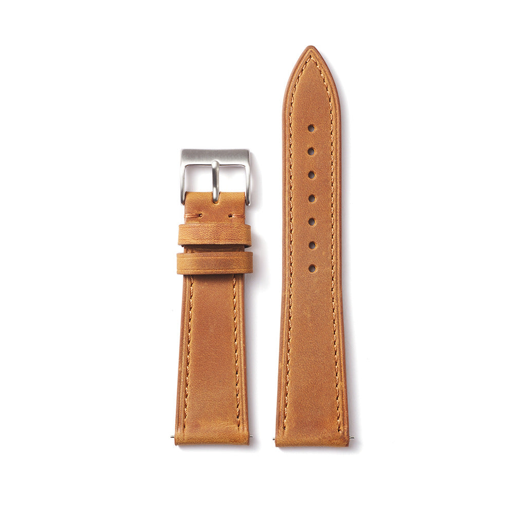 Militado Vintage Leather Watch Strap, Watch Band Width 18mm 20mm 22mm