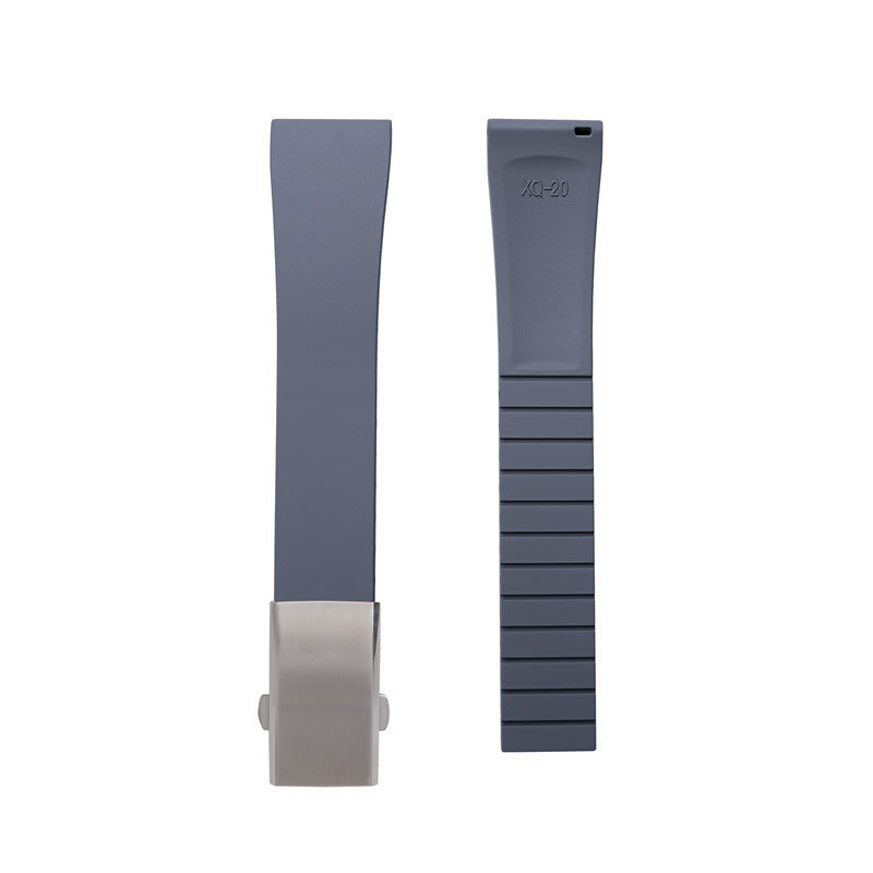 Cut-to-Size FKM Rubber Watch Strap 18mm/20mm/21mm/22mm