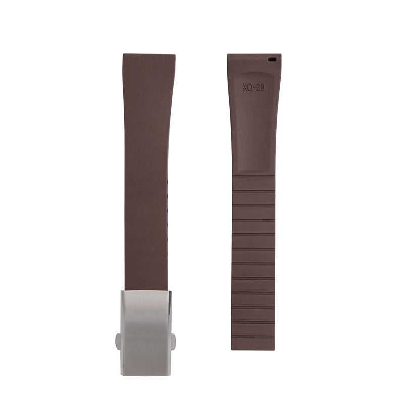 Cut-to-Size FKM Rubber Watch Strap 18mm/20mm/21mm/22mm